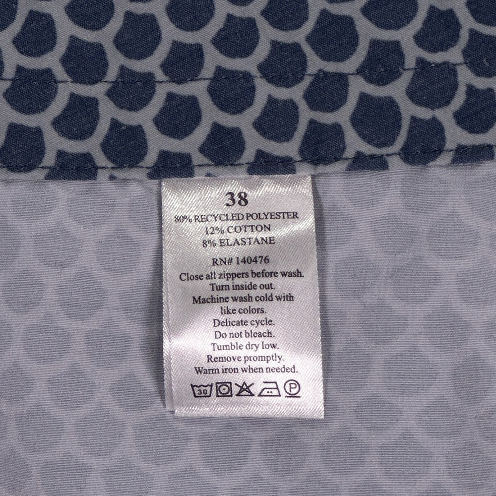 Faherty Men’s All Day Boardshort Blue Scallop Print Swim Trunks 38 - Picture 5 of 10